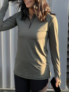 OLIVE ZIP UP