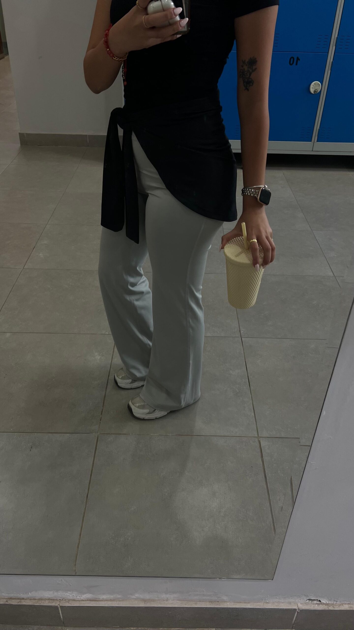 SMOKE GREY YOGA PANTS