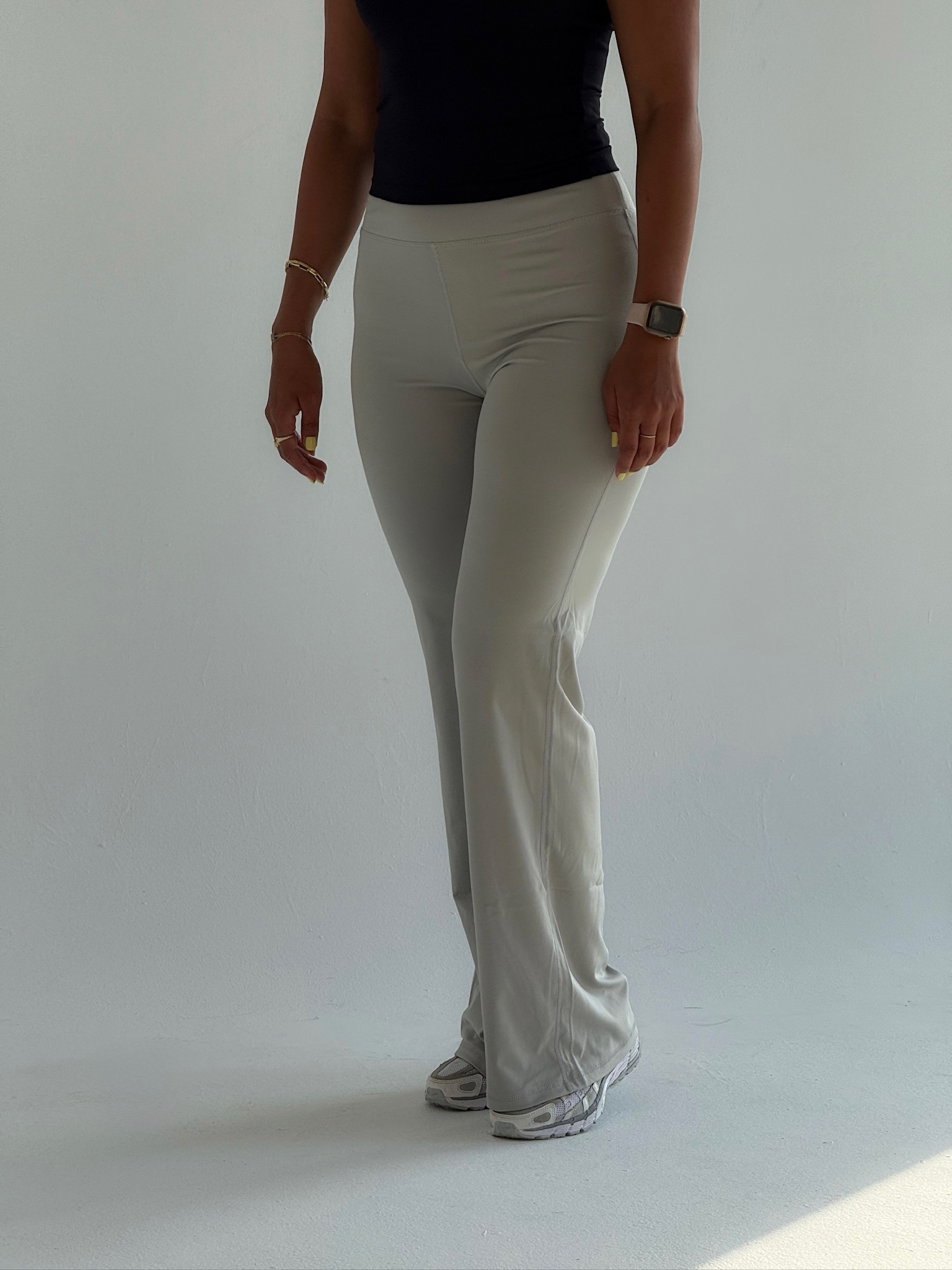 SMOKE GREY YOGA PANTS