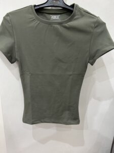 Olive short sleeve top