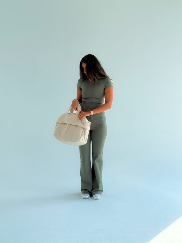 Olive short sleeve top - Image 2